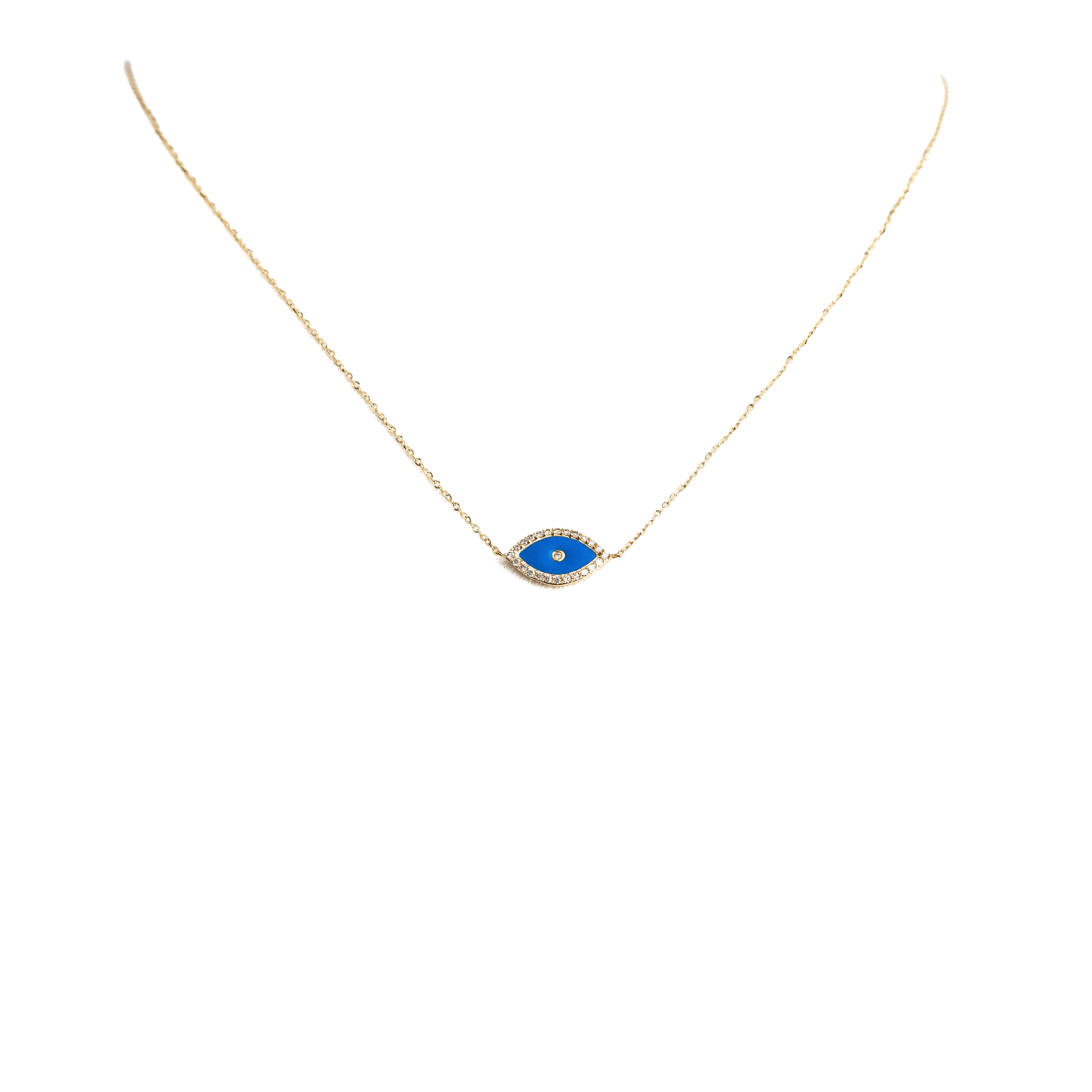 Diamond Evil Eye Necklace