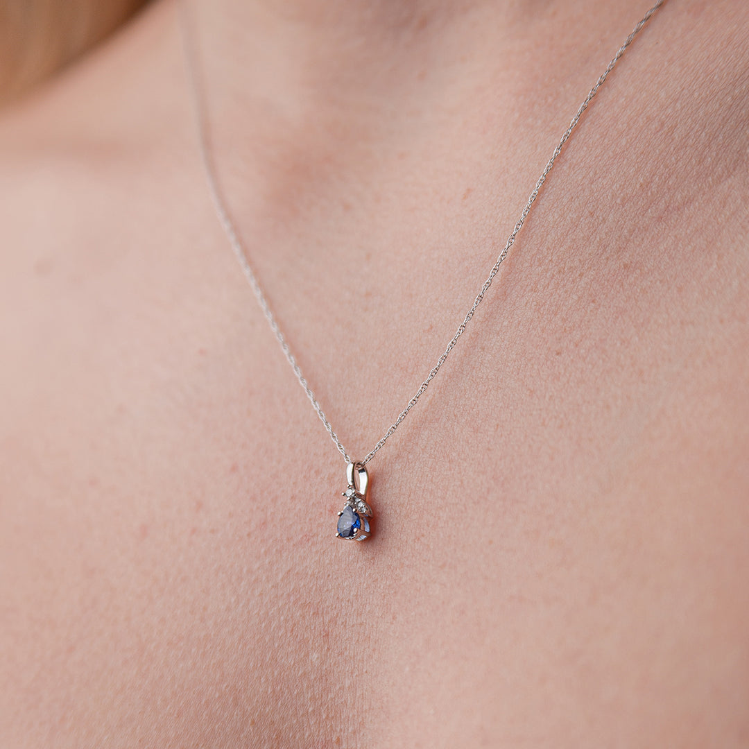 Diamond and Sapphire Pendant